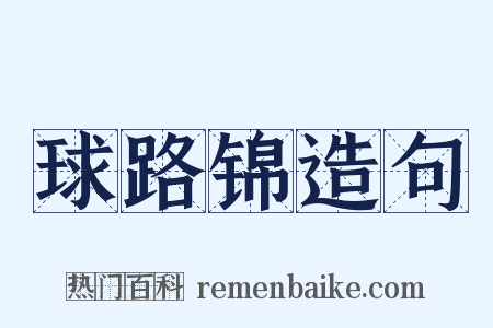 球路锦造句是什么意思的图片